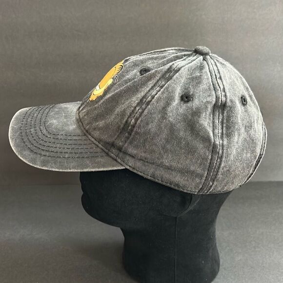 Garfield Hat Cap Washed Out Gray Black Adjustable - Picture 6 of 10